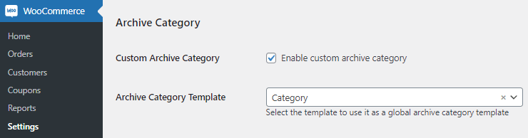 achieve category template