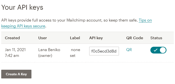 yout API key