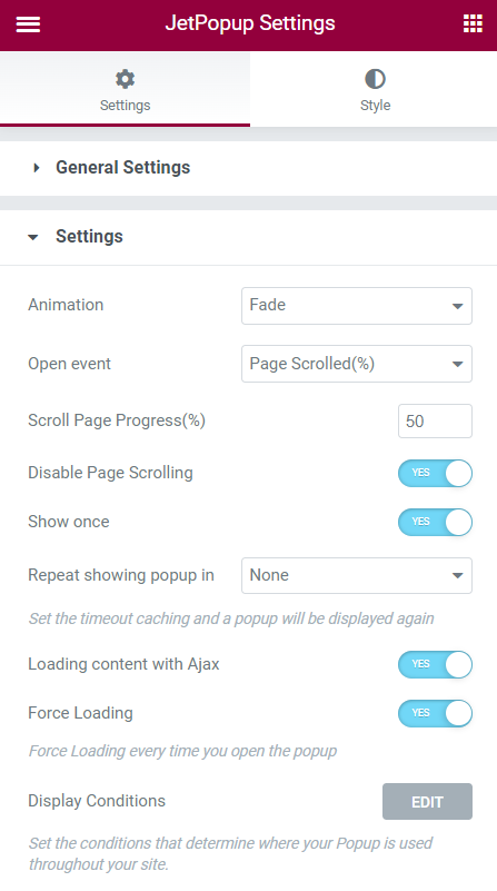 loading content with ajax