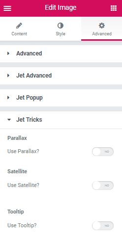 Advanced > JetTricks section