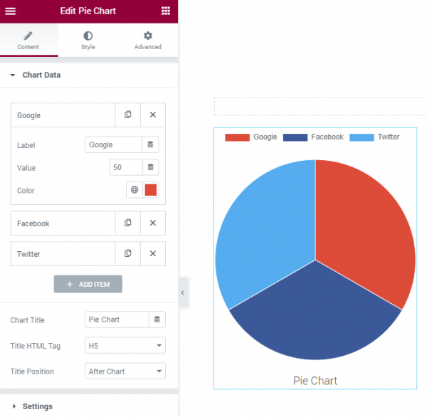 JetElements | How to display statistics with Pie Chart widget for Elementor