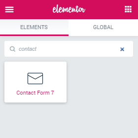 Contact Form 7 widget