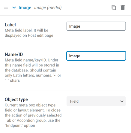 Meta field ID