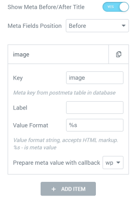 adding new meta field item