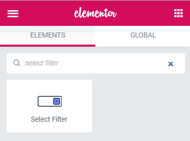 JetSmartFilters select filter widget
