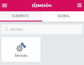 services widget