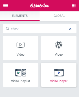 video player widget icon