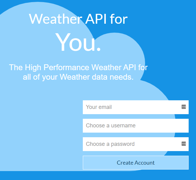 WeatherBit registration