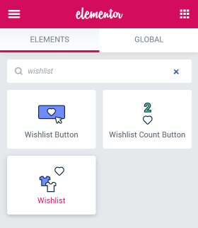 Wishlist widget