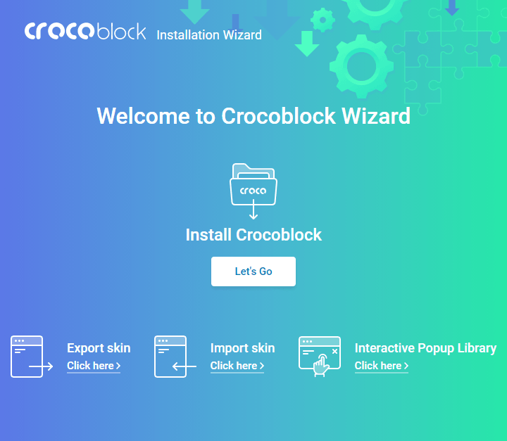 Crocoblock Wizard Export option