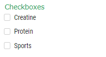 Checkboxes list widget