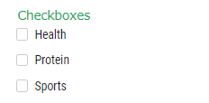 Checkboxes list widget