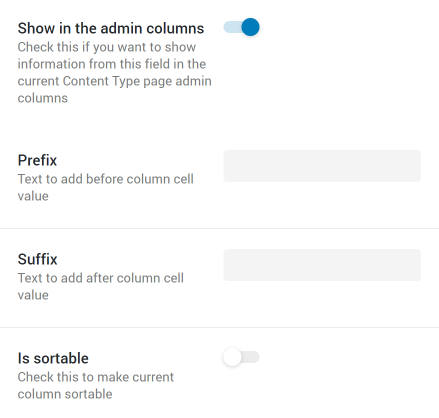 CCT Admin Column