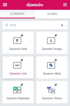 Dynamic Link widget