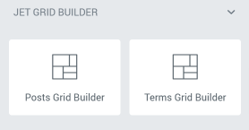 Grid Builder widgets