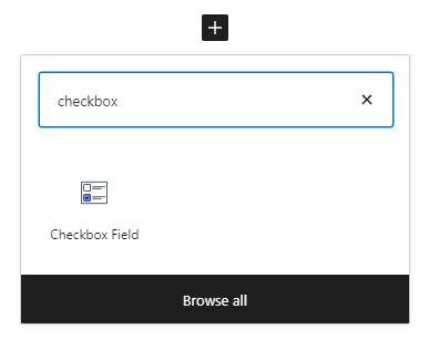 checkbox field block