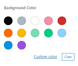 background color feature