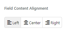 field content alignment feature