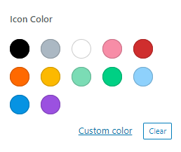 icon color feature