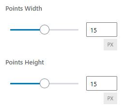 points width/heigth feature