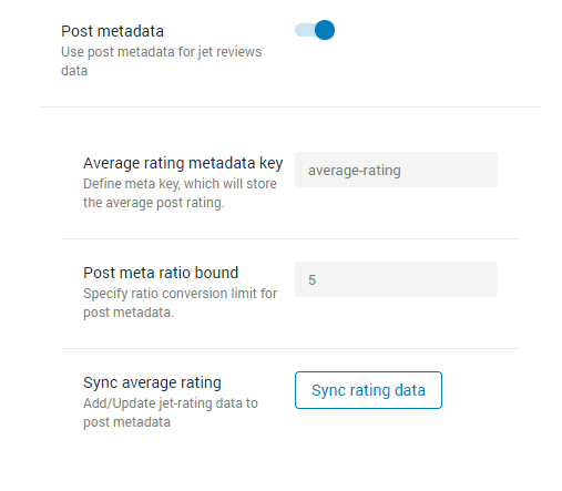 enabling post metadata