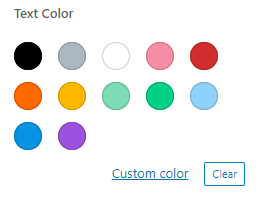 text color feature