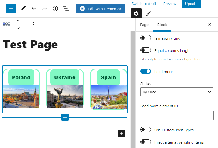 enabling the load more functionality