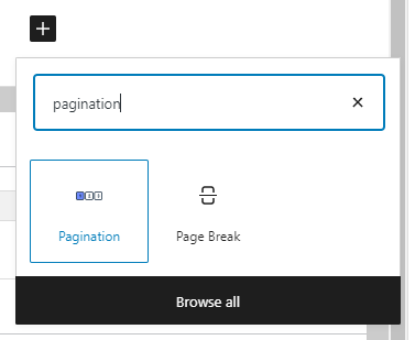 pagination block