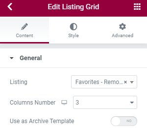 edit jetengine listing grid
