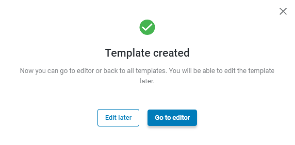 go to editor button