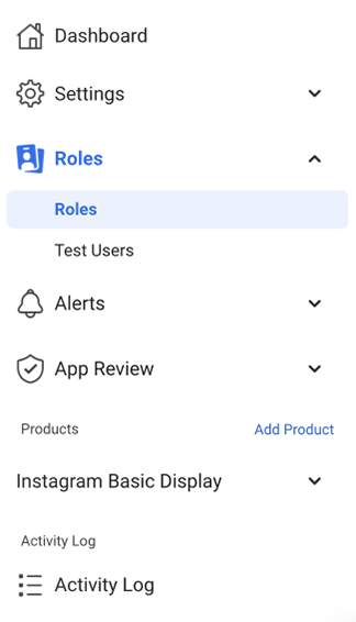 roles tab on the Instagram sidebar