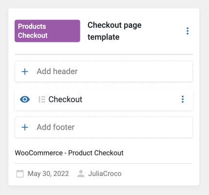 checkout added body