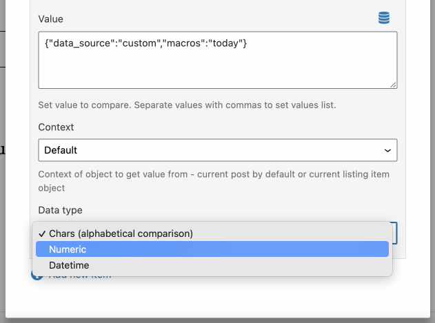 data type numeric