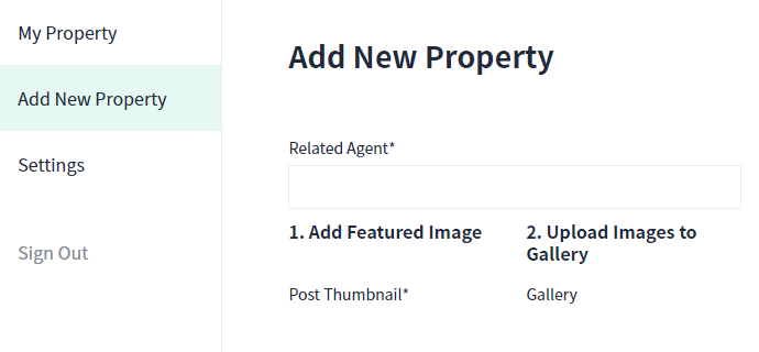 add new property on the frontend