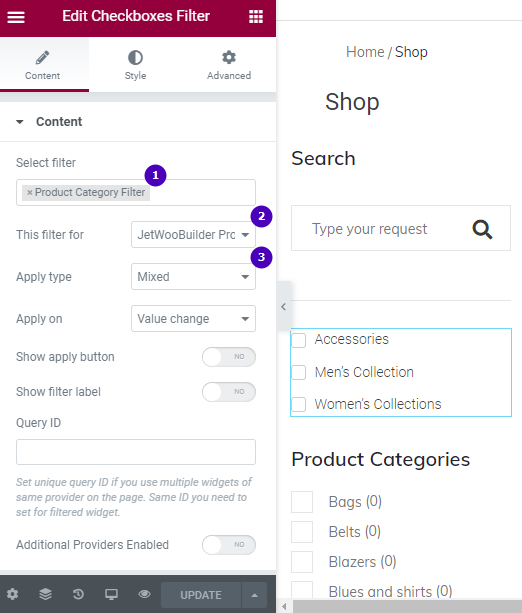 How to manage the Product Filter on the Collection page? - Zemez