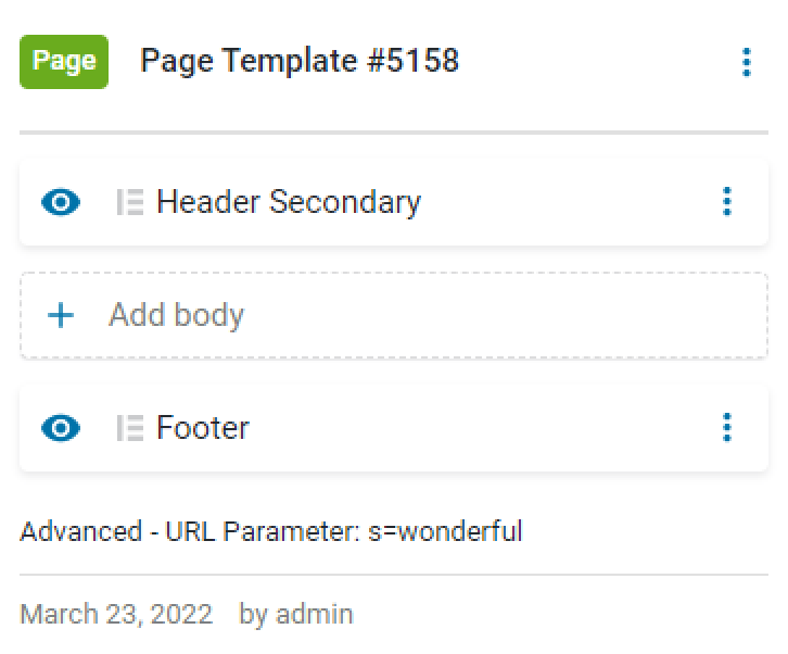 header and footer templates from the library
