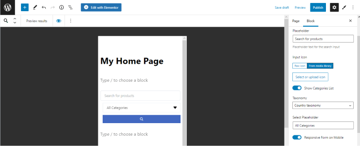 responsive mode toggle in gutenberg