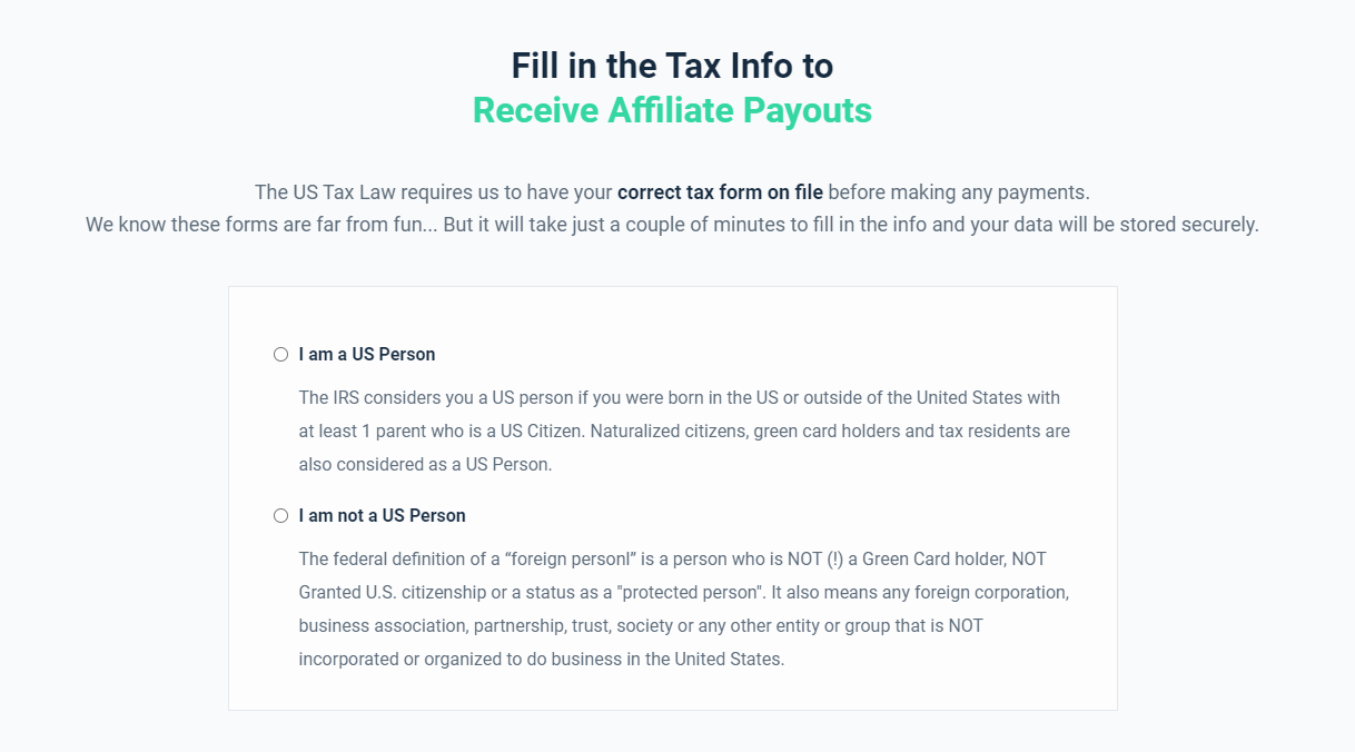 How to Submit Affiliate Tax Form KB