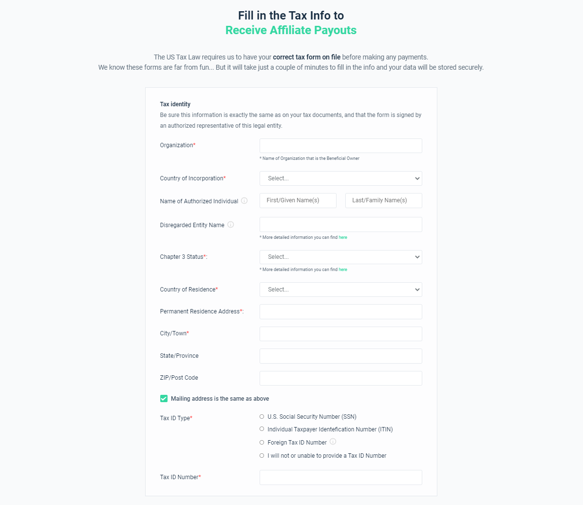 business non-us citizen tax form