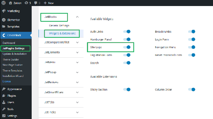 listing grid widget for recently viewed pages in gutenberg