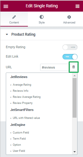 URL field dynamic tag