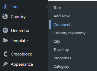 adding the taxonomy to cpts