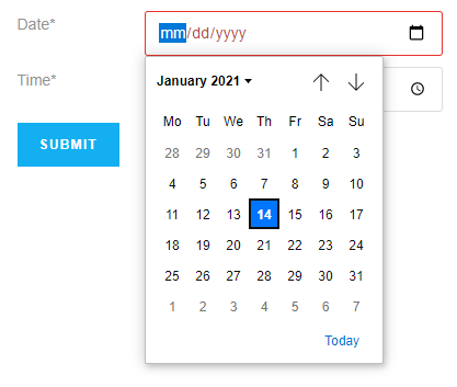 date field example