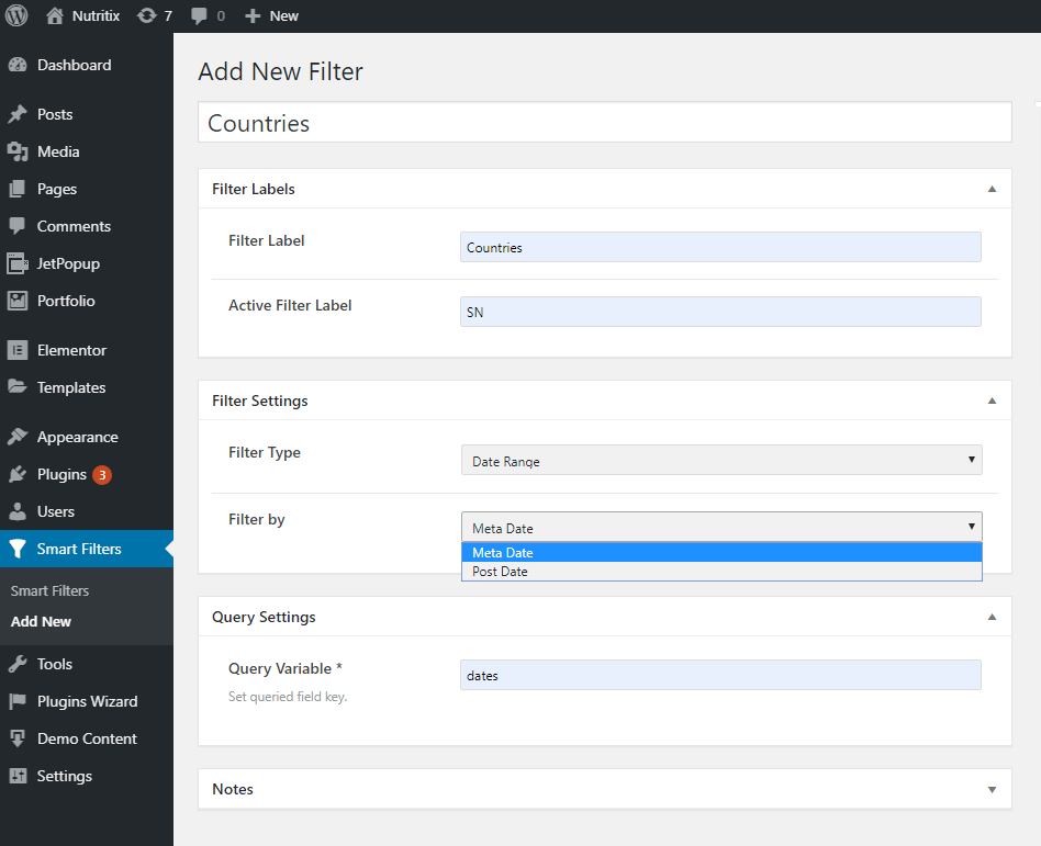 add new filter with jetsmartfilters