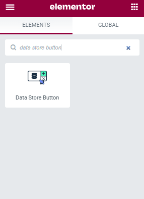 data store button widget