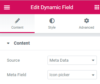 edit dynamic field