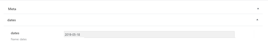 date type meta field