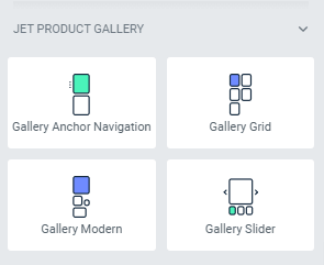 jetproductgallery widgets in elementor