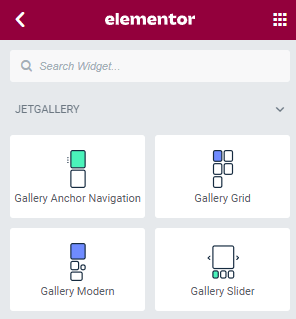 jetgallery widgets elementor