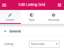 listing grid